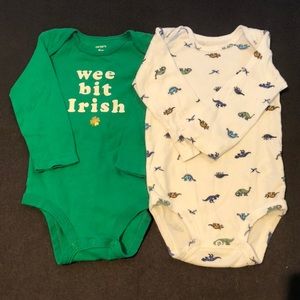 Carter’s 9 month boy bodysuits